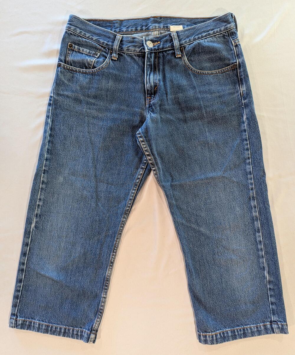 Vintage Hong Kong Levi's Capri Jeans Juniors 9 Blue Med Wash High Rise Denim